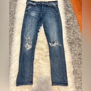 Blue Distressed Jeans